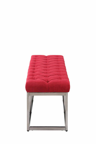 TPFLiving Sitzbank Amor Stoff - Gestell Edelstahl matt gebürstet - 120 TPFLiving Sitzbank Amor Stoff - Gestell Edelstahl matt gebürstet - 120