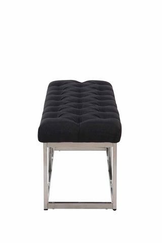 TPFLiving Sitzbank Amor Stoff - Gestell Edelstahl matt gebürstet - 120 TPFLiving Sitzbank Amor Stoff - Gestell Edelstahl matt gebürstet - 120