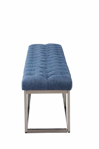 TPFLiving Sitzbank Amor Stoff - Gestell Edelstahl matt gebürstet - 150 TPFLiving Sitzbank Amor Stoff - Gestell Edelstahl matt gebürstet - 150