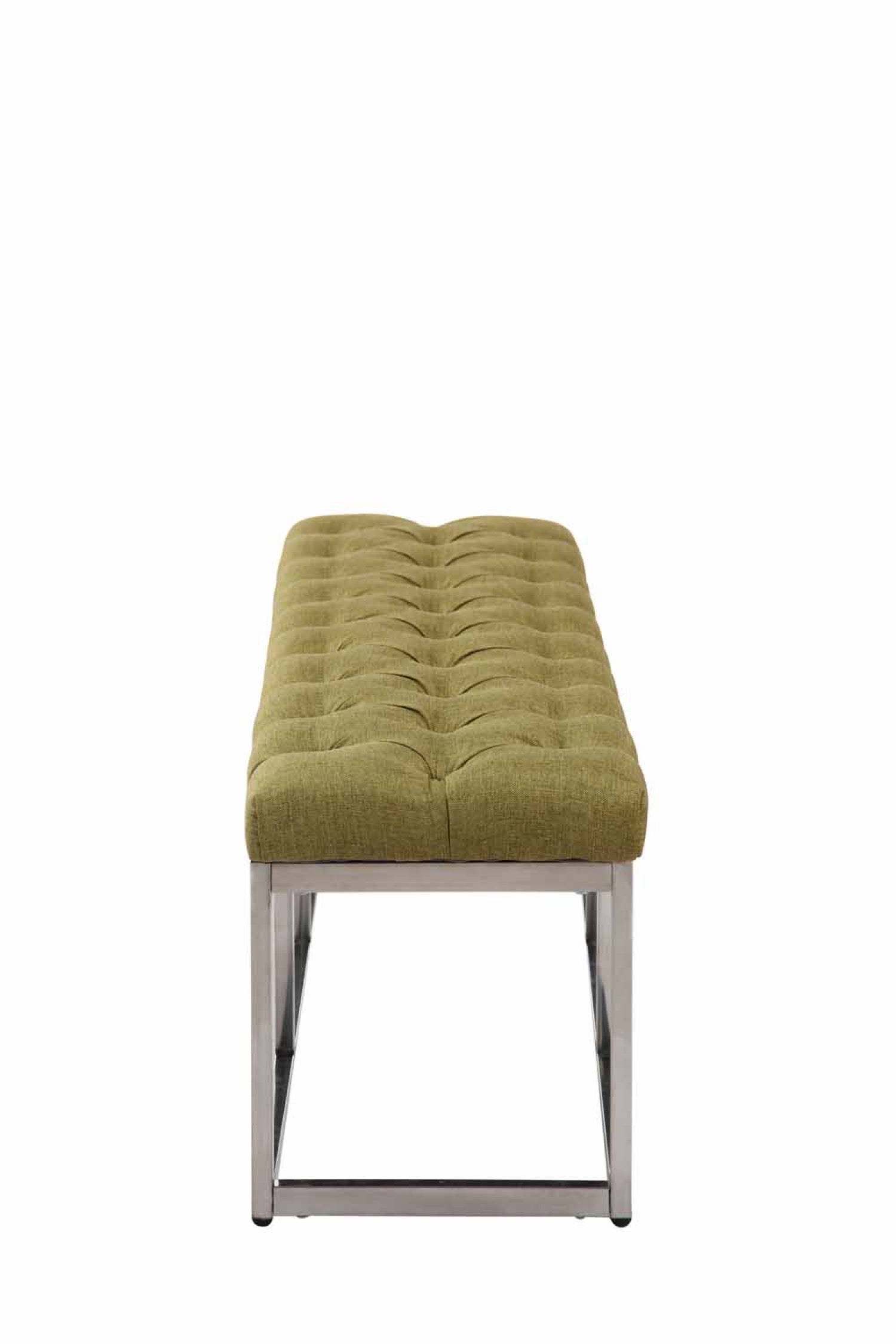 TPFLiving Sitzbank Amor Stoff - Gestell Edelstahl matt gebürstet - 150 TPFLiving Sitzbank Amor Stoff - Gestell Edelstahl matt gebürstet - 150