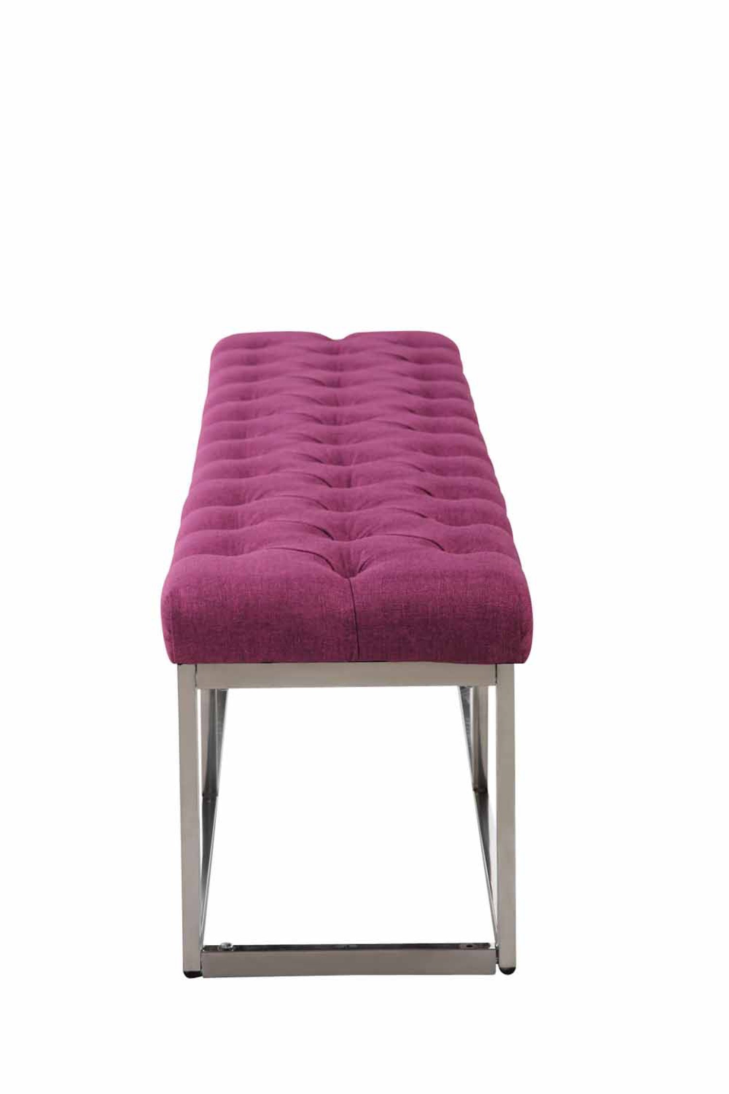 TPFLiving Sitzbank Amor Stoff - Gestell Edelstahl matt gebürstet - 150 TPFLiving Sitzbank Amor Stoff - Gestell Edelstahl matt gebürstet - 150