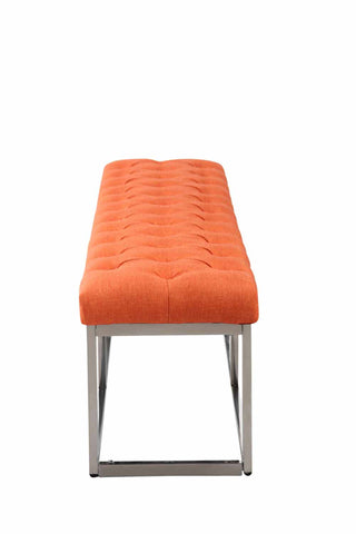 TPFLiving Sitzbank Amor Stoff - Gestell Edelstahl matt gebürstet - 150 TPFLiving Sitzbank Amor Stoff - Gestell Edelstahl matt gebürstet - 150