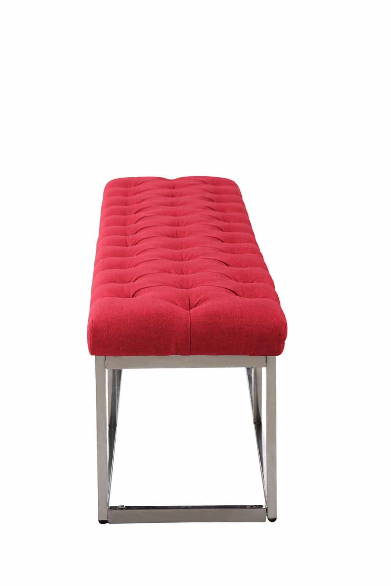 TPFLiving Sitzbank Amor Stoff - Gestell Edelstahl matt gebürstet - 150 TPFLiving Sitzbank Amor Stoff - Gestell Edelstahl matt gebürstet - 150