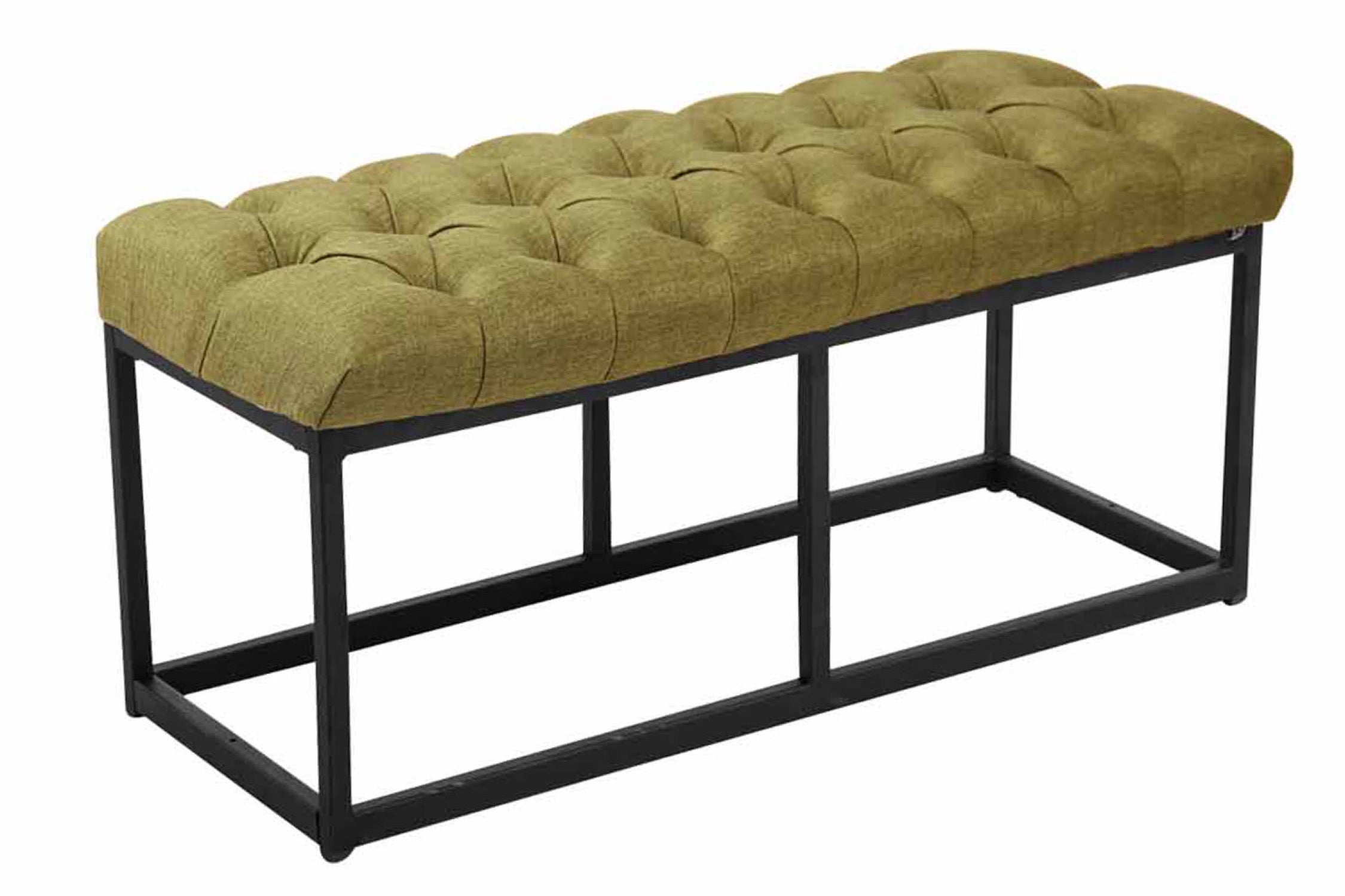 TPFLiving Sitzbank Amor Stoff - Gestell matt schwarz - 100 TPFLiving Sitzbank Amor Stoff - Gestell matt schwarz - 100