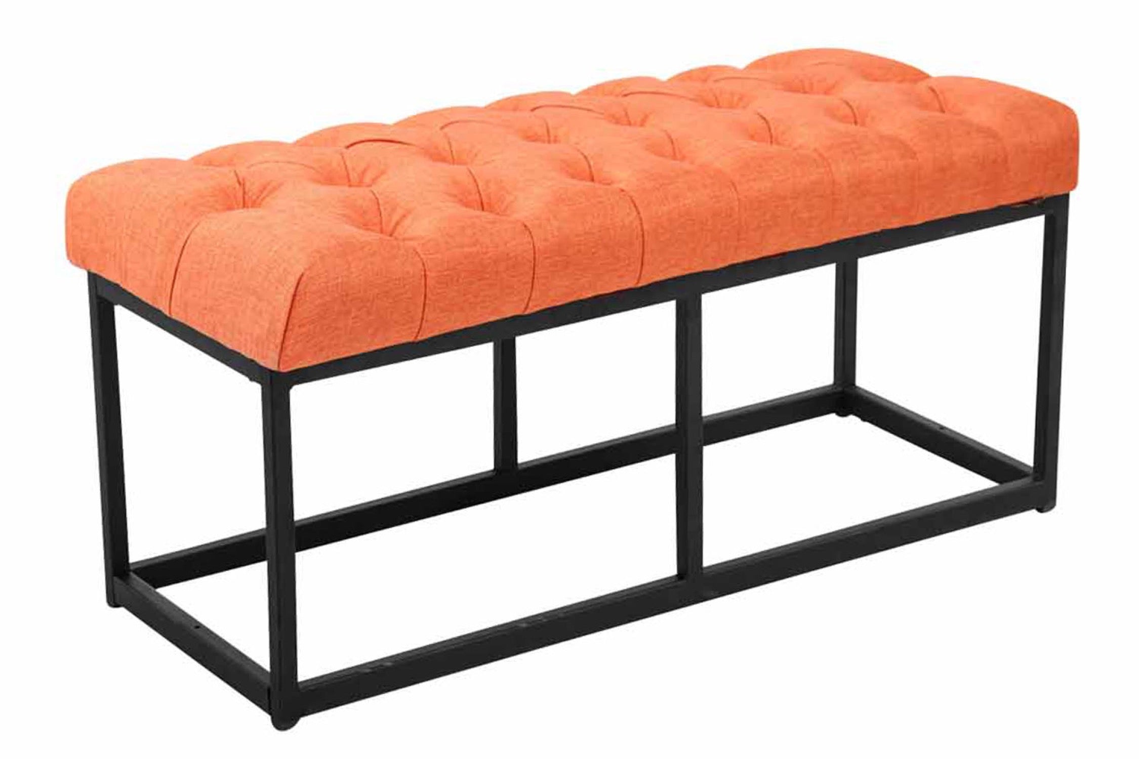 TPFLiving Sitzbank Amor Stoff - Gestell matt schwarz - 100 TPFLiving Sitzbank Amor Stoff - Gestell matt schwarz - 100