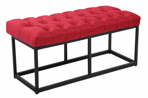 TPFLiving Sitzbank Amor Stoff - Gestell matt schwarz - 100 TPFLiving Sitzbank Amor Stoff - Gestell matt schwarz - 100