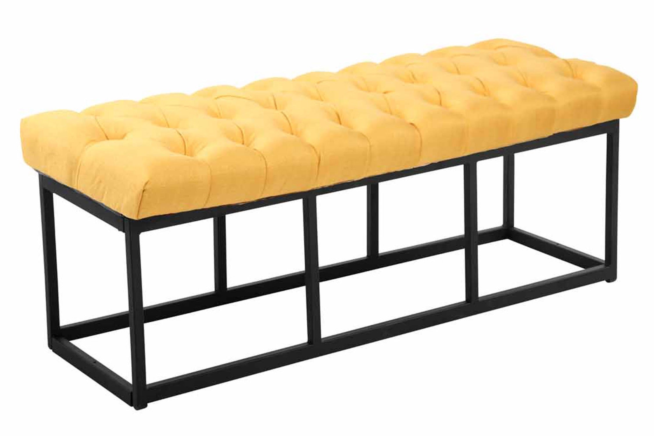 TPFLiving Sitzbank Amor Stoff - Gestell matt schwarz - 120 TPFLiving Sitzbank Amor Stoff - Gestell matt schwarz - 120