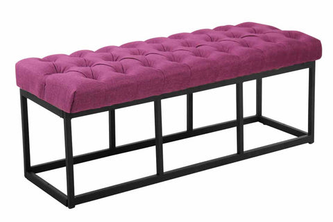 TPFLiving Sitzbank Amor Stoff - Gestell matt schwarz - 120 TPFLiving Sitzbank Amor Stoff - Gestell matt schwarz - 120