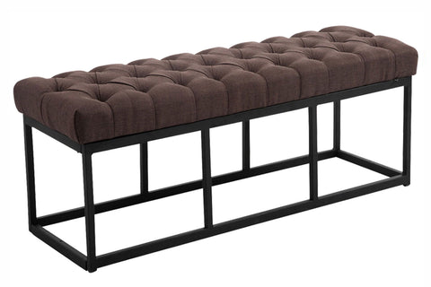 TPFLiving Sitzbank Amor Stoff - Gestell matt schwarz - 120 TPFLiving Sitzbank Amor Stoff - Gestell matt schwarz - 120