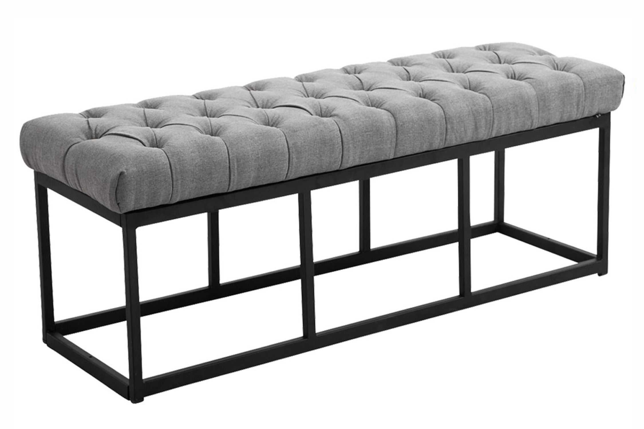 TPFLiving Sitzbank Amor Stoff - Gestell matt schwarz - 120 TPFLiving Sitzbank Amor Stoff - Gestell matt schwarz - 120