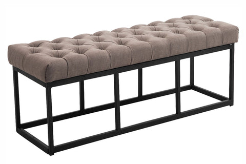 TPFLiving Sitzbank Amor Stoff - Gestell matt schwarz - 120 TPFLiving Sitzbank Amor Stoff - Gestell matt schwarz - 120