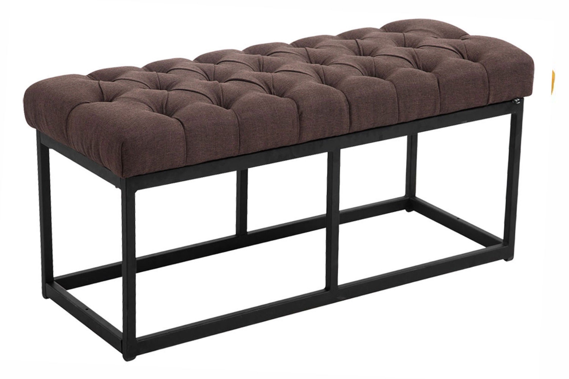 TPFLiving Sitzbank Amor Stoff - Gestell matt schwarz - 100 TPFLiving Sitzbank Amor Stoff - Gestell matt schwarz - 100