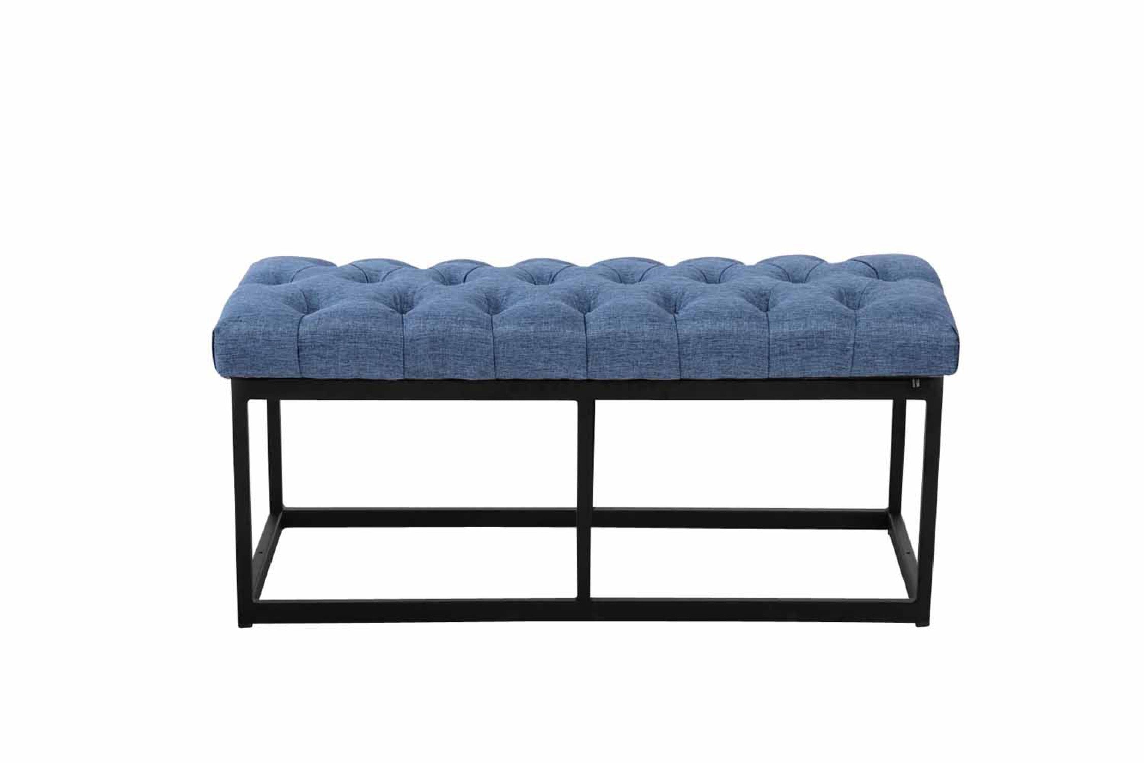 TPFLiving Sitzbank Amor Stoff - Gestell matt schwarz - 100 TPFLiving Sitzbank Amor Stoff - Gestell matt schwarz - 100