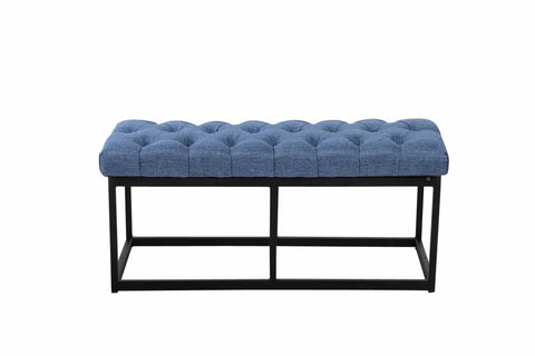 TPFLiving Sitzbank Amor Stoff - Gestell matt schwarz - 100 TPFLiving Sitzbank Amor Stoff - Gestell matt schwarz - 100