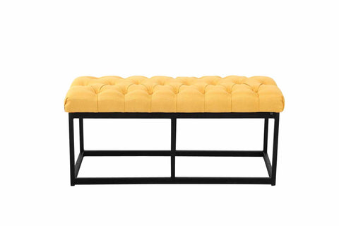 TPFLiving Sitzbank Amor Stoff - Gestell matt schwarz - 100 TPFLiving Sitzbank Amor Stoff - Gestell matt schwarz - 100