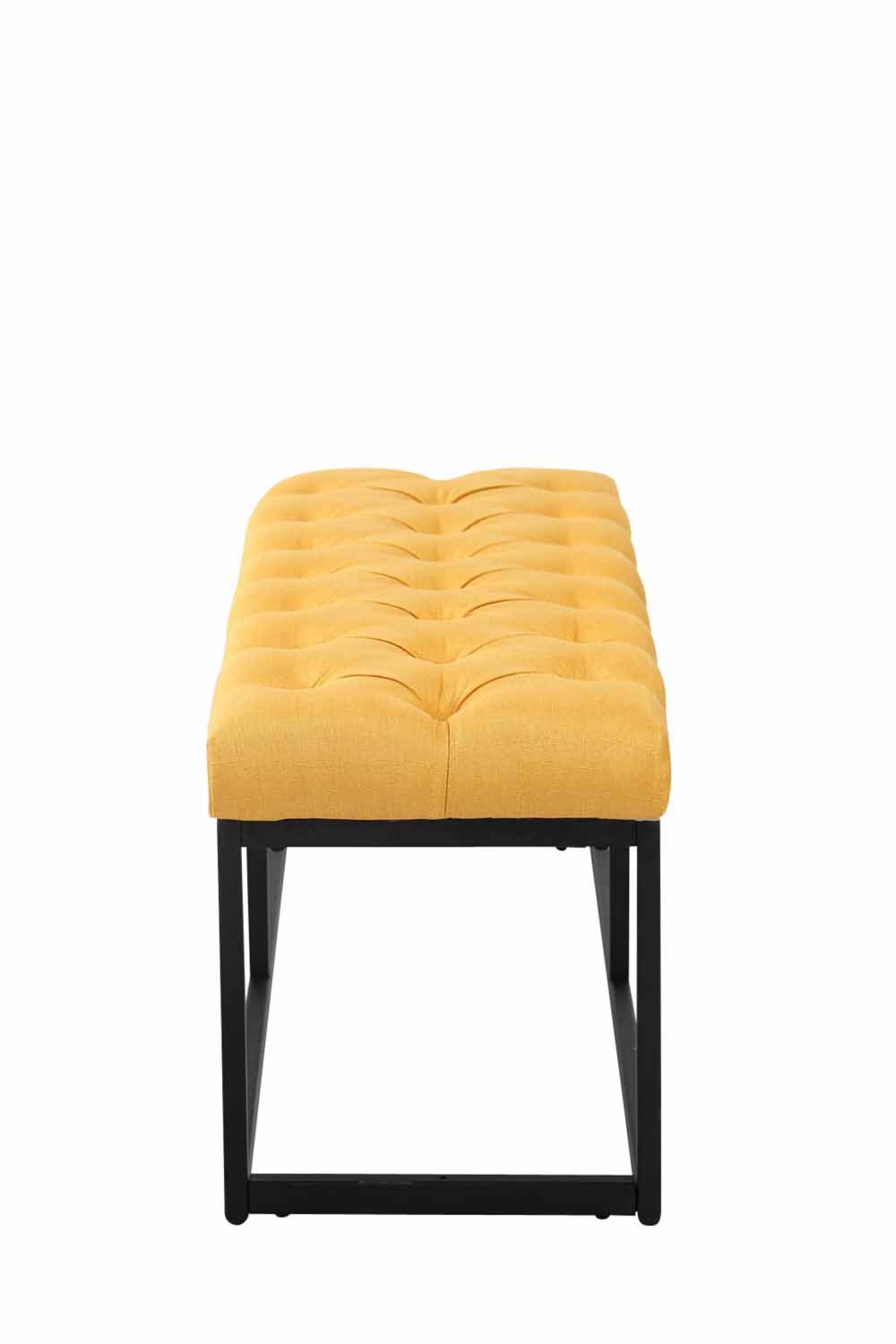 TPFLiving Sitzbank Amor Stoff - Gestell matt schwarz - 100 TPFLiving Sitzbank Amor Stoff - Gestell matt schwarz - 100