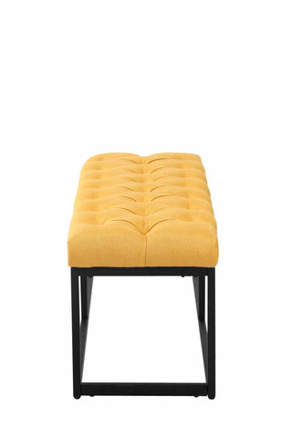 TPFLiving Sitzbank Amor Stoff - Gestell matt schwarz - 100 TPFLiving Sitzbank Amor Stoff - Gestell matt schwarz - 100