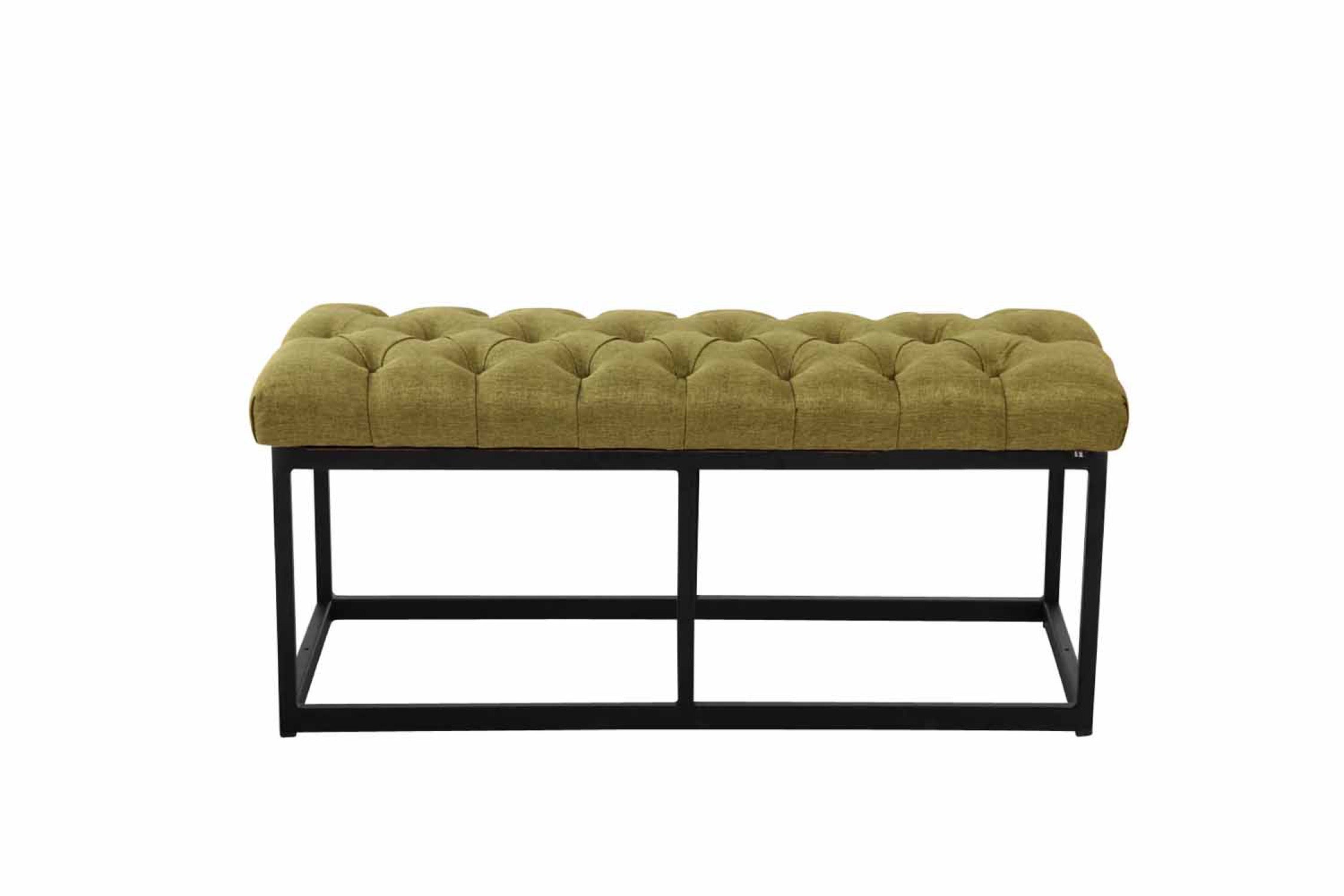 TPFLiving Sitzbank Amor Stoff - Gestell matt schwarz - 100 TPFLiving Sitzbank Amor Stoff - Gestell matt schwarz - 100