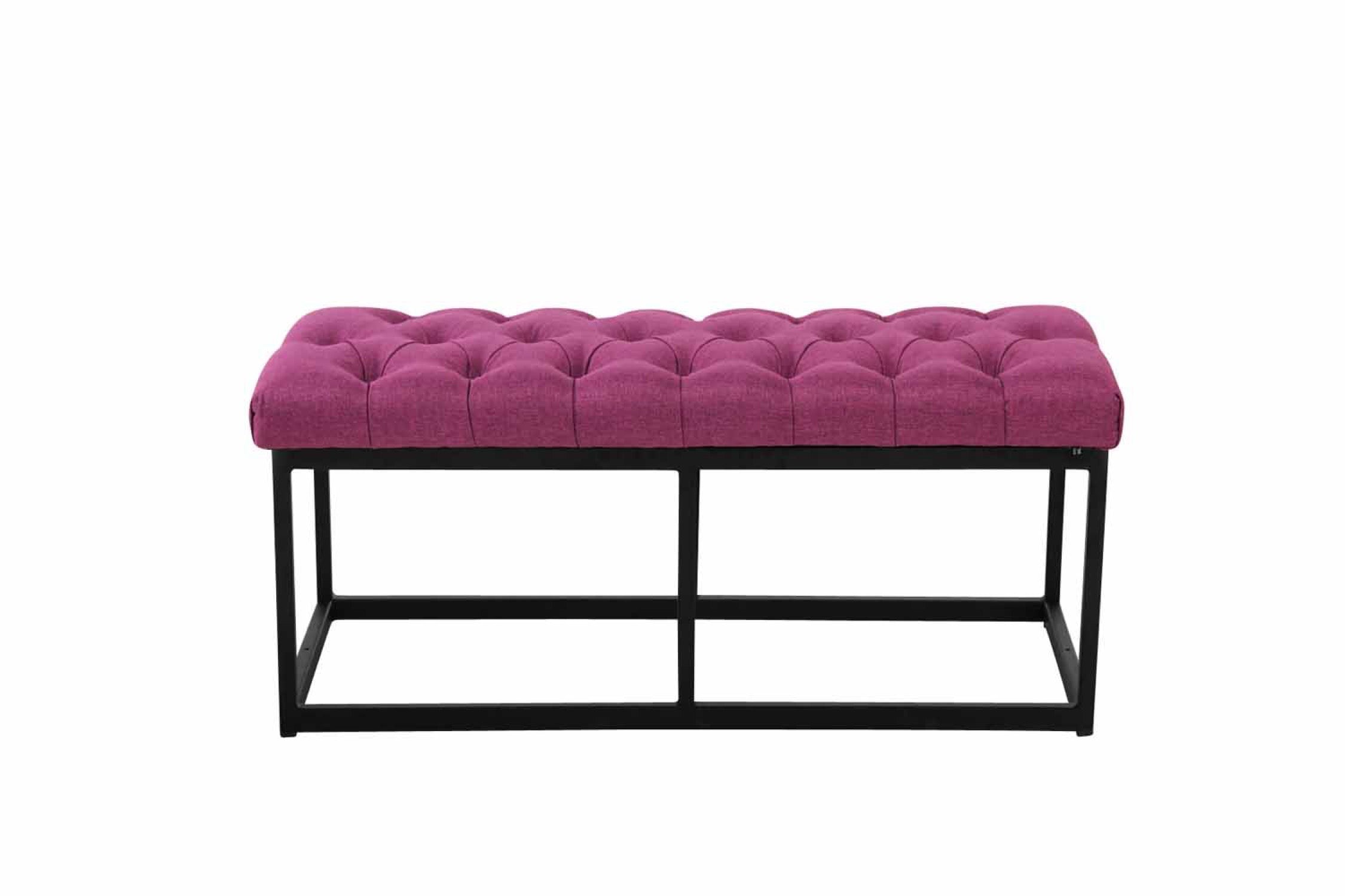 TPFLiving Sitzbank Amor Stoff - Gestell matt schwarz - 100 TPFLiving Sitzbank Amor Stoff - Gestell matt schwarz - 100