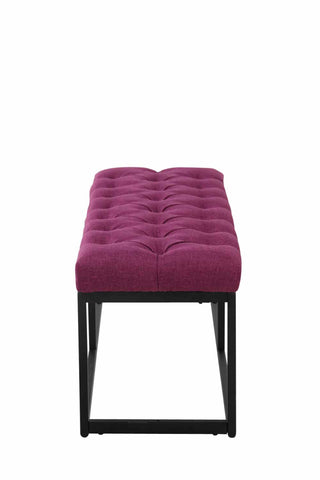 TPFLiving Sitzbank Amor Stoff - Gestell matt schwarz - 100 TPFLiving Sitzbank Amor Stoff - Gestell matt schwarz - 100