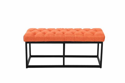 TPFLiving Sitzbank Amor Stoff - Gestell matt schwarz - 100 TPFLiving Sitzbank Amor Stoff - Gestell matt schwarz - 100