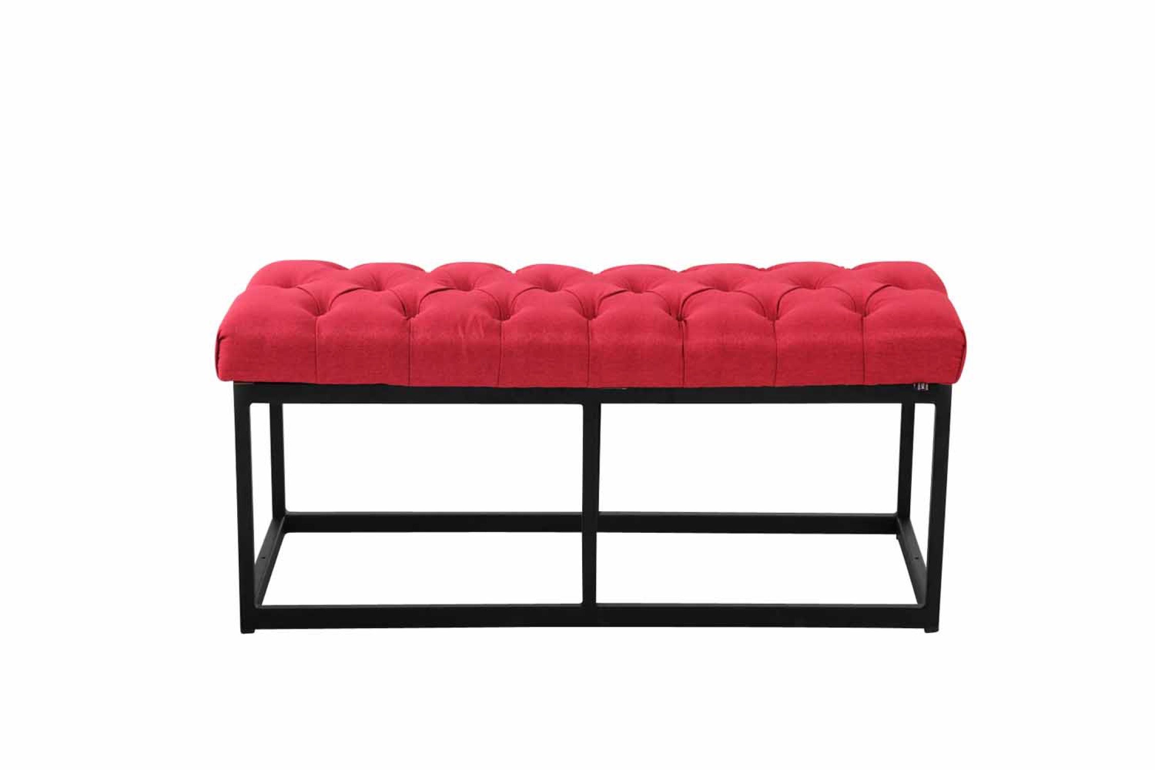 TPFLiving Sitzbank Amor Stoff - Gestell matt schwarz - 100 TPFLiving Sitzbank Amor Stoff - Gestell matt schwarz - 100