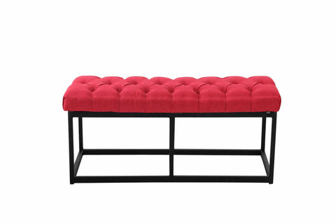 TPFLiving Sitzbank Amor Stoff - Gestell matt schwarz - 100 TPFLiving Sitzbank Amor Stoff - Gestell matt schwarz - 100