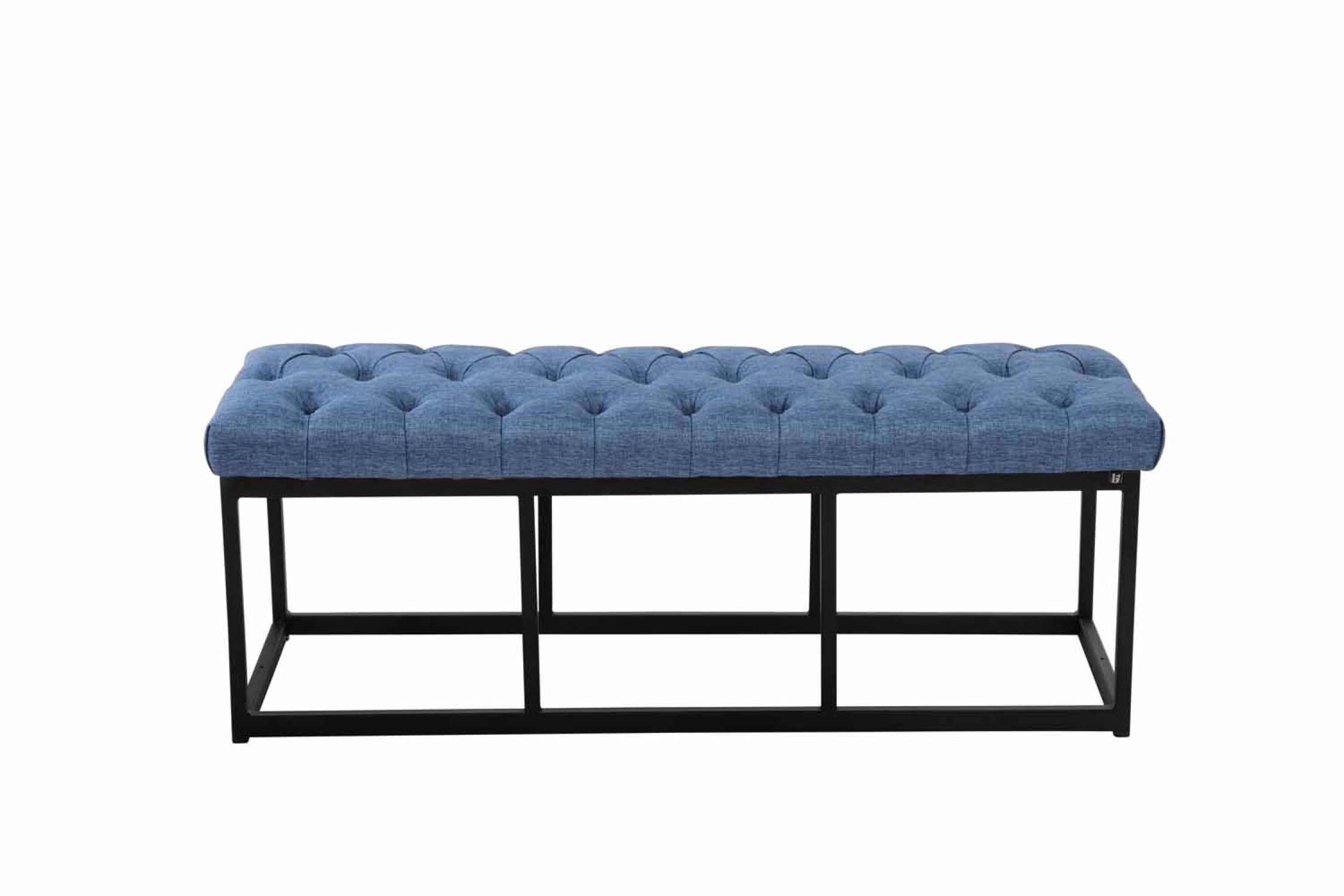 TPFLiving Sitzbank Amor Stoff - Gestell matt schwarz - 120 TPFLiving Sitzbank Amor Stoff - Gestell matt schwarz - 120