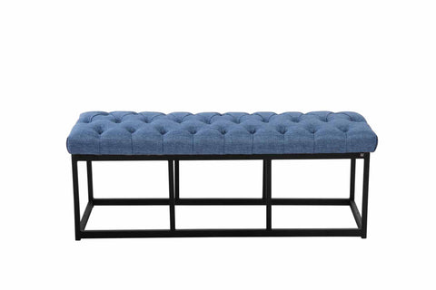 TPFLiving Sitzbank Amor Stoff - Gestell matt schwarz - 120 TPFLiving Sitzbank Amor Stoff - Gestell matt schwarz - 120