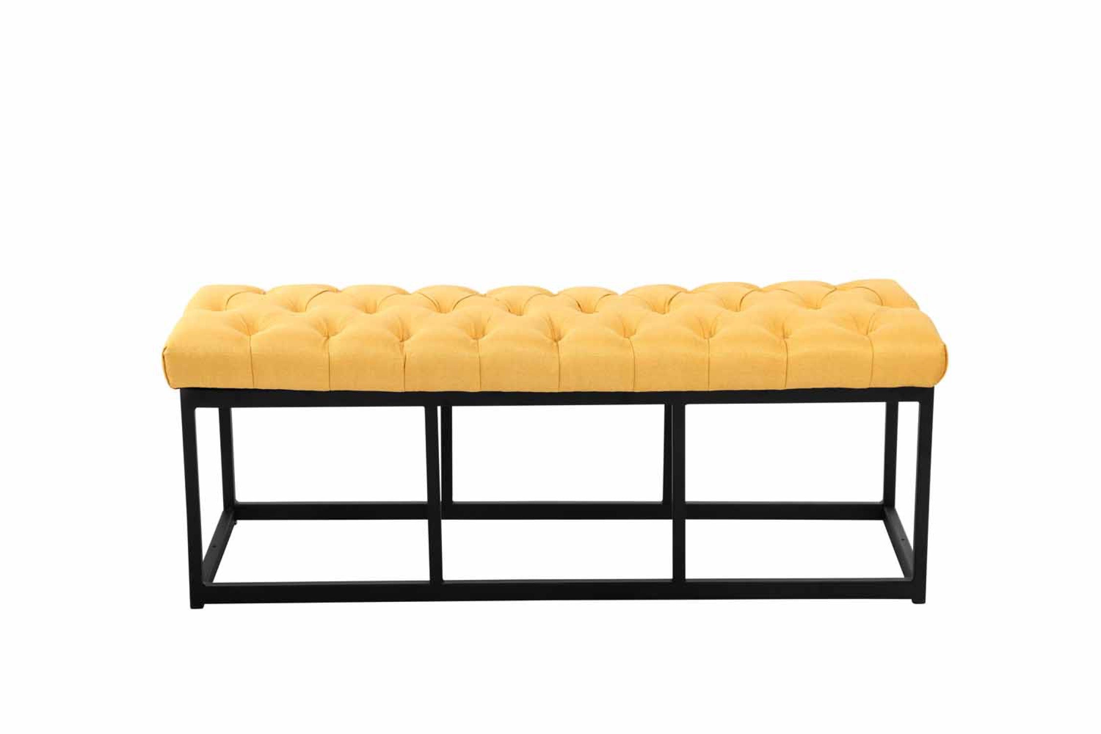 TPFLiving Sitzbank Amor Stoff - Gestell matt schwarz - 120 TPFLiving Sitzbank Amor Stoff - Gestell matt schwarz - 120