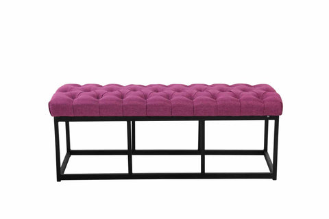 TPFLiving Sitzbank Amor Stoff - Gestell matt schwarz - 120 TPFLiving Sitzbank Amor Stoff - Gestell matt schwarz - 120