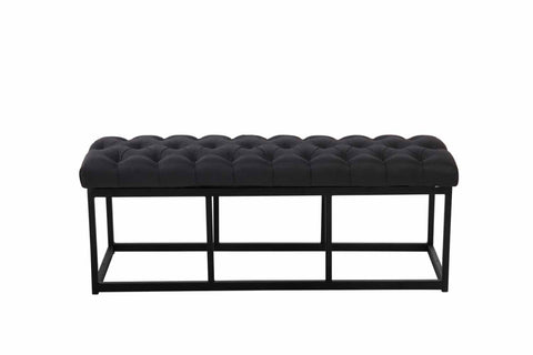 TPFLiving Sitzbank Amor Stoff - Gestell matt schwarz - 120 TPFLiving Sitzbank Amor Stoff - Gestell matt schwarz - 120