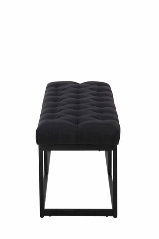 TPFLiving Sitzbank Amor Stoff - Gestell matt schwarz - 100 TPFLiving Sitzbank Amor Stoff - Gestell matt schwarz - 100