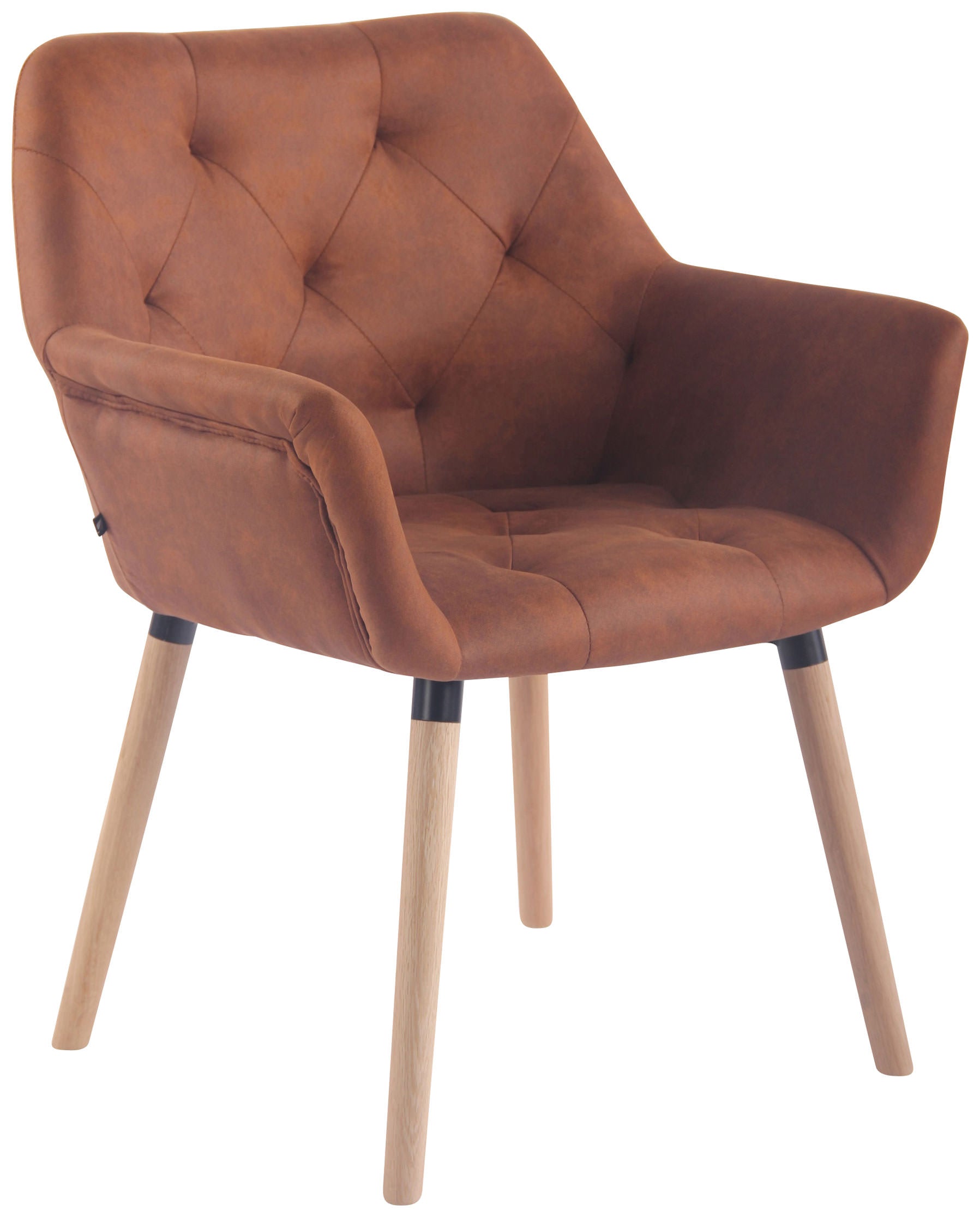 TPFLiving Esszimmerstuhl Cassy Vintage Kunstleder Gestell Buchenholz Natura TPFLiving Esszimmerstuhl Cassy Vintage Kunstleder Gestell Buchenholz Natura