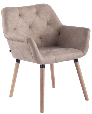 TPFLiving Esszimmerstuhl Cassy Vintage Kunstleder Gestell Buchenholz Natura TPFLiving Esszimmerstuhl Cassy Vintage Kunstleder Gestell Buchenholz Natura