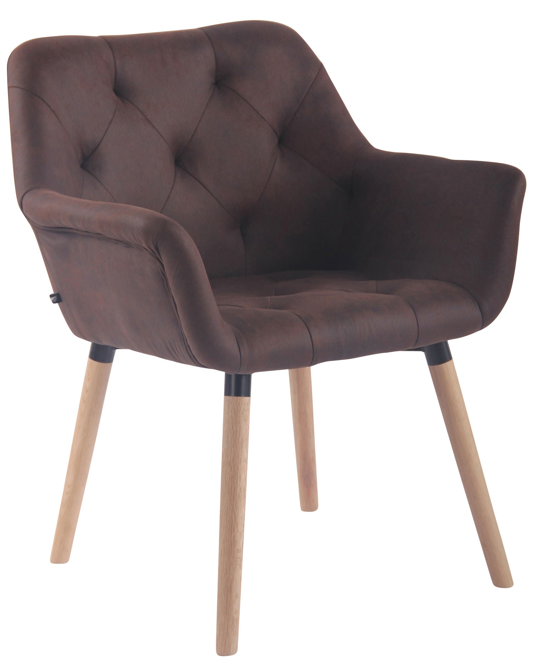 TPFLiving Esszimmerstuhl Cassy Vintage Kunstleder Gestell Buchenholz Natura TPFLiving Esszimmerstuhl Cassy Vintage Kunstleder Gestell Buchenholz Natura