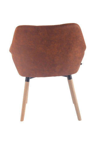 TPFLiving Esszimmerstuhl Cassy Vintage Kunstleder Gestell Buchenholz Natura TPFLiving Esszimmerstuhl Cassy Vintage Kunstleder Gestell Buchenholz Natura