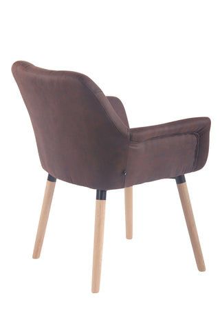 TPFLiving Esszimmerstuhl Cassy Vintage Kunstleder Gestell Buchenholz Natura TPFLiving Esszimmerstuhl Cassy Vintage Kunstleder Gestell Buchenholz Natura