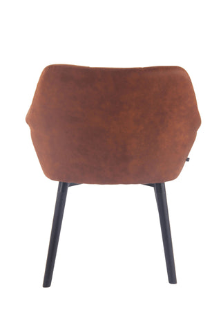 TPFLiving Esszimmerstuhl Cassy Vintage Kunstleder Gestell Buchenholz Schwarz TPFLiving Esszimmerstuhl Cassy Vintage Kunstleder Gestell Buchenholz Schwarz