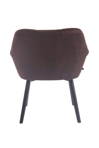 TPFLiving Esszimmerstuhl Cassy Vintage Kunstleder Gestell Buchenholz Schwarz TPFLiving Esszimmerstuhl Cassy Vintage Kunstleder Gestell Buchenholz Schwarz