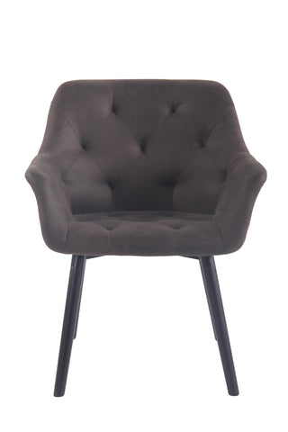 TPFLiving Esszimmerstuhl Cassy Vintage Kunstleder Gestell Buchenholz Schwarz TPFLiving Esszimmerstuhl Cassy Vintage Kunstleder Gestell Buchenholz Schwarz