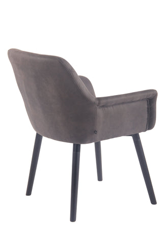 TPFLiving Esszimmerstuhl Cassy Vintage Kunstleder Gestell Buchenholz Schwarz TPFLiving Esszimmerstuhl Cassy Vintage Kunstleder Gestell Buchenholz Schwarz