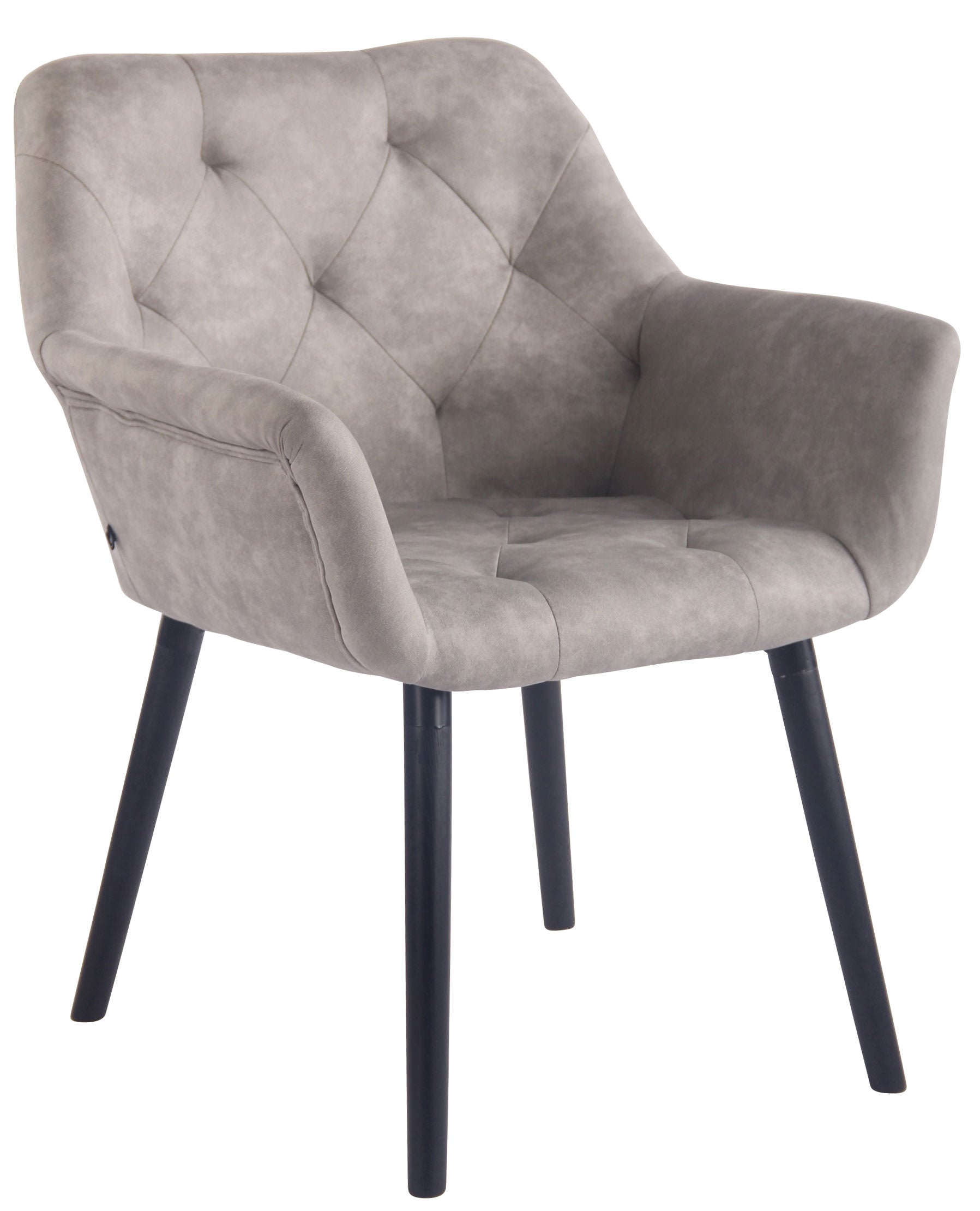 TPFLiving Esszimmerstuhl Cassy Vintage Kunstleder Gestell Buchenholz Schwarz TPFLiving Esszimmerstuhl Cassy Vintage Kunstleder Gestell Buchenholz Schwarz