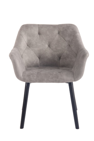 TPFLiving Esszimmerstuhl Cassy Vintage Kunstleder Gestell Buchenholz Schwarz TPFLiving Esszimmerstuhl Cassy Vintage Kunstleder Gestell Buchenholz Schwarz