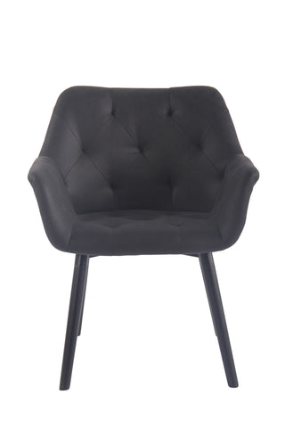 TPFLiving Esszimmerstuhl Cassy Vintage Kunstleder Gestell Buchenholz Schwarz TPFLiving Esszimmerstuhl Cassy Vintage Kunstleder Gestell Buchenholz Schwarz