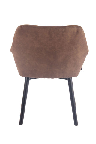 TPFLiving Esszimmerstuhl Cassy Vintage Kunstleder Gestell Buchenholz Schwarz TPFLiving Esszimmerstuhl Cassy Vintage Kunstleder Gestell Buchenholz Schwarz