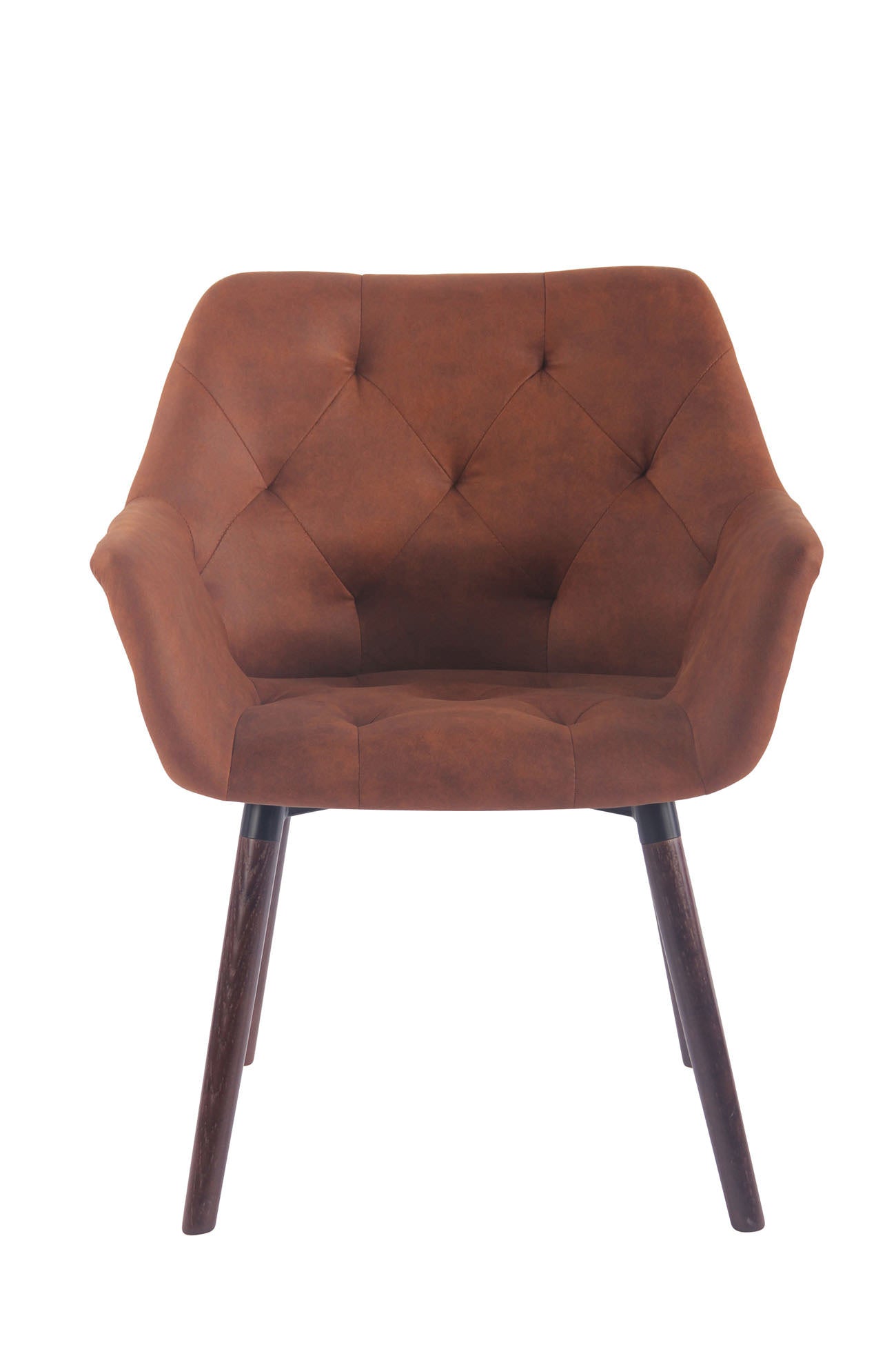 TPFLiving Esszimmerstuhl Cassy Vintage Kunstleder Gestell Buchenholz Walnuss TPFLiving Esszimmerstuhl Cassy Vintage Kunstleder Gestell Buchenholz Walnuss