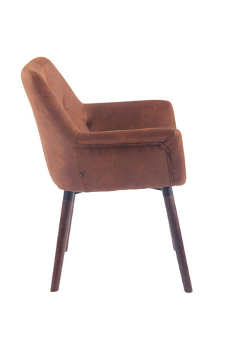 TPFLiving Esszimmerstuhl Cassy Vintage Kunstleder Gestell Buchenholz Walnuss TPFLiving Esszimmerstuhl Cassy Vintage Kunstleder Gestell Buchenholz Walnuss