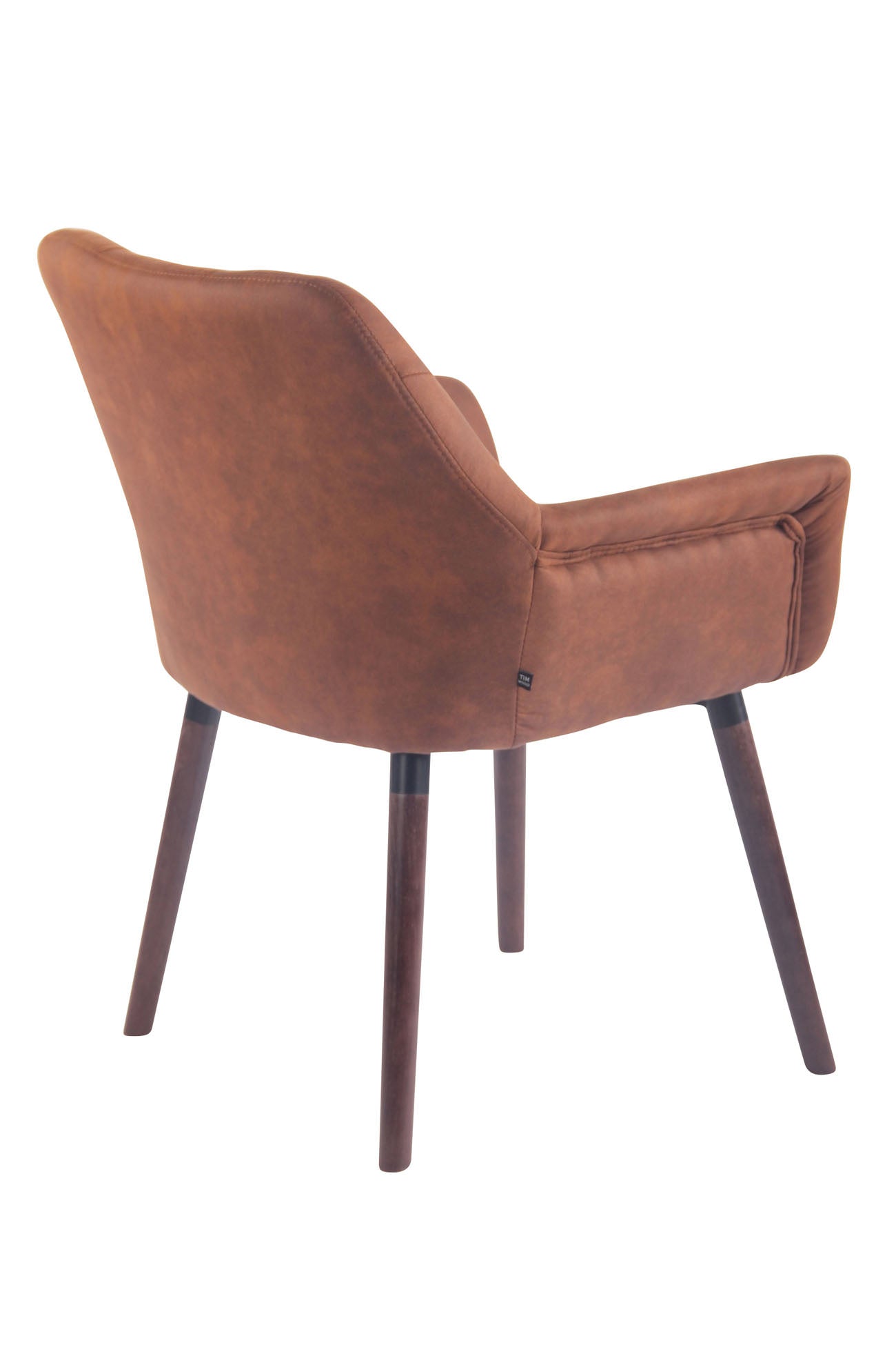 TPFLiving Esszimmerstuhl Cassy Vintage Kunstleder Gestell Buchenholz Walnuss TPFLiving Esszimmerstuhl Cassy Vintage Kunstleder Gestell Buchenholz Walnuss