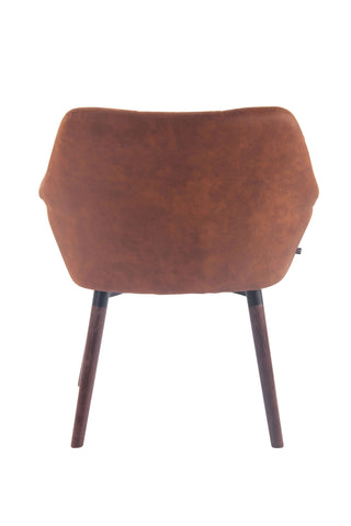 TPFLiving Esszimmerstuhl Cassy Vintage Kunstleder Gestell Buchenholz Walnuss TPFLiving Esszimmerstuhl Cassy Vintage Kunstleder Gestell Buchenholz Walnuss